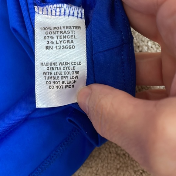 Splits59 blue/black 3/4 sleeve top - Picture 6 of 6